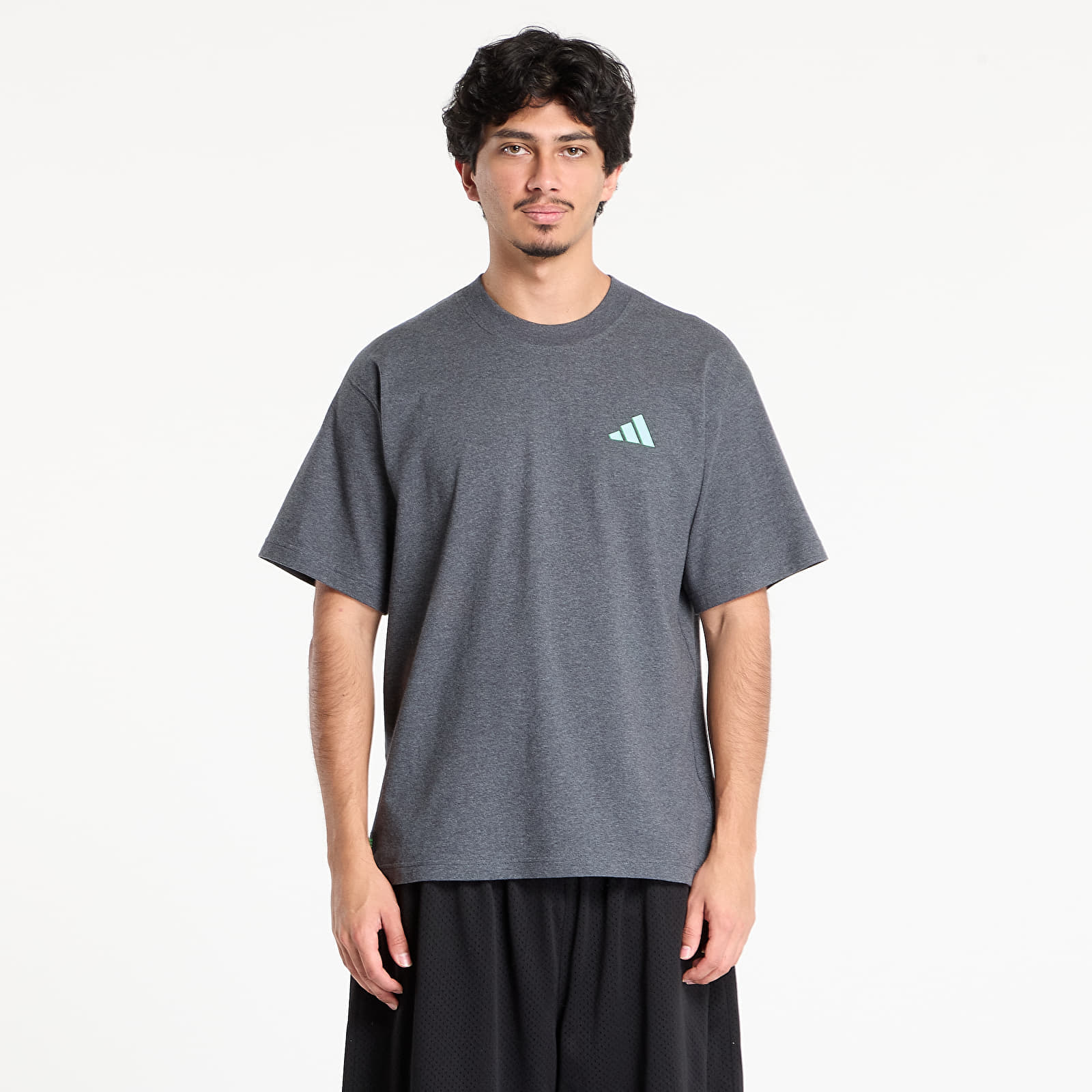 Tricou adidas Mercedes - AMG Petronas Formula One Team Premium Sweat T-Shirt Dark Grey Heather S