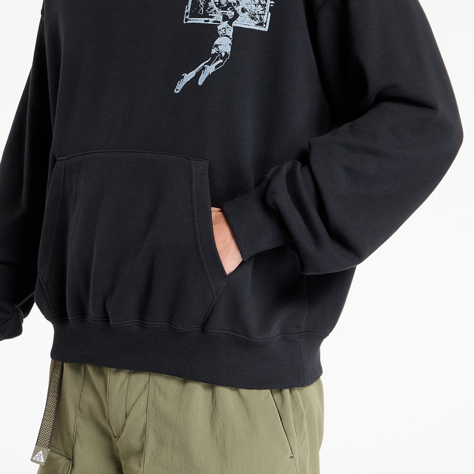 Hoodies and sweatshirts Jordan Brooklyn Men's Oversized Pullover Hoodie Black/ Starfish