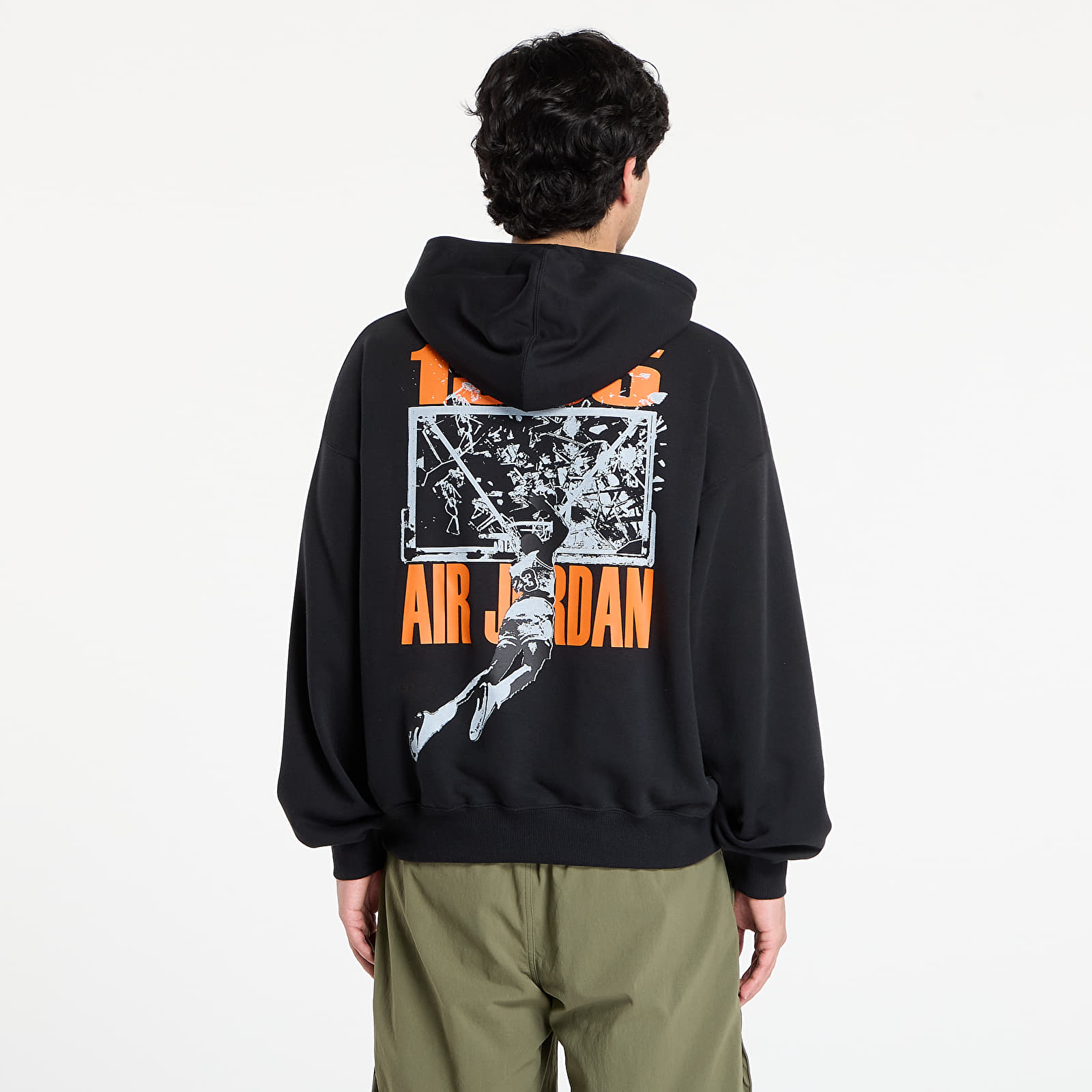 Hoodies and sweatshirts Jordan Brooklyn Men's Oversized Pullover Hoodie Black/ Starfish
