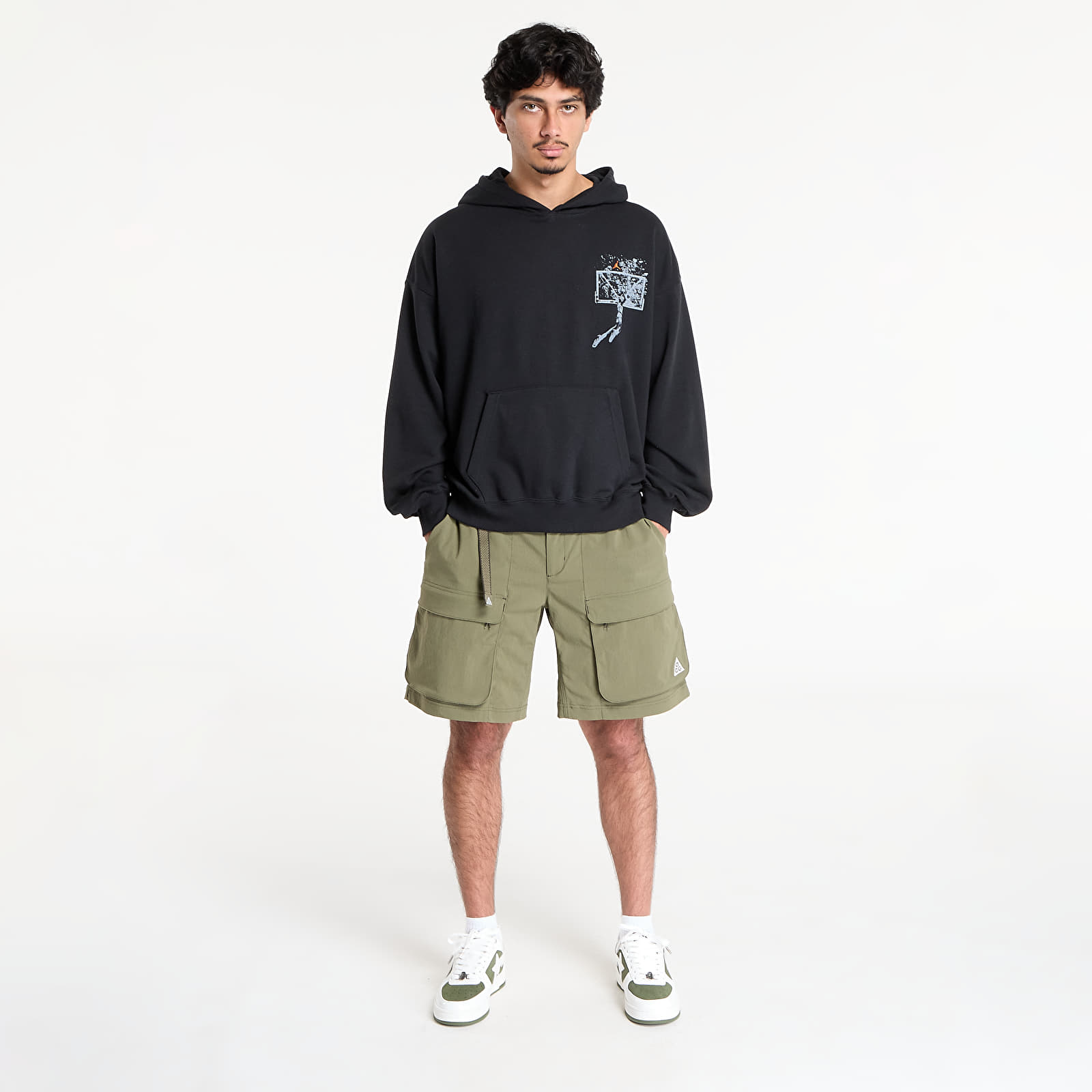 Hoodies and sweatshirts Jordan Brooklyn Men's Oversized Pullover Hoodie Black/ Starfish