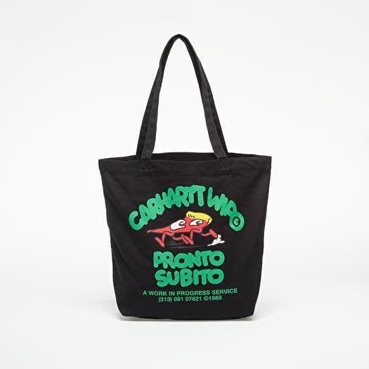 Torba Carhartt WIP Canvas Graphic Tote Pronto Print/ Black