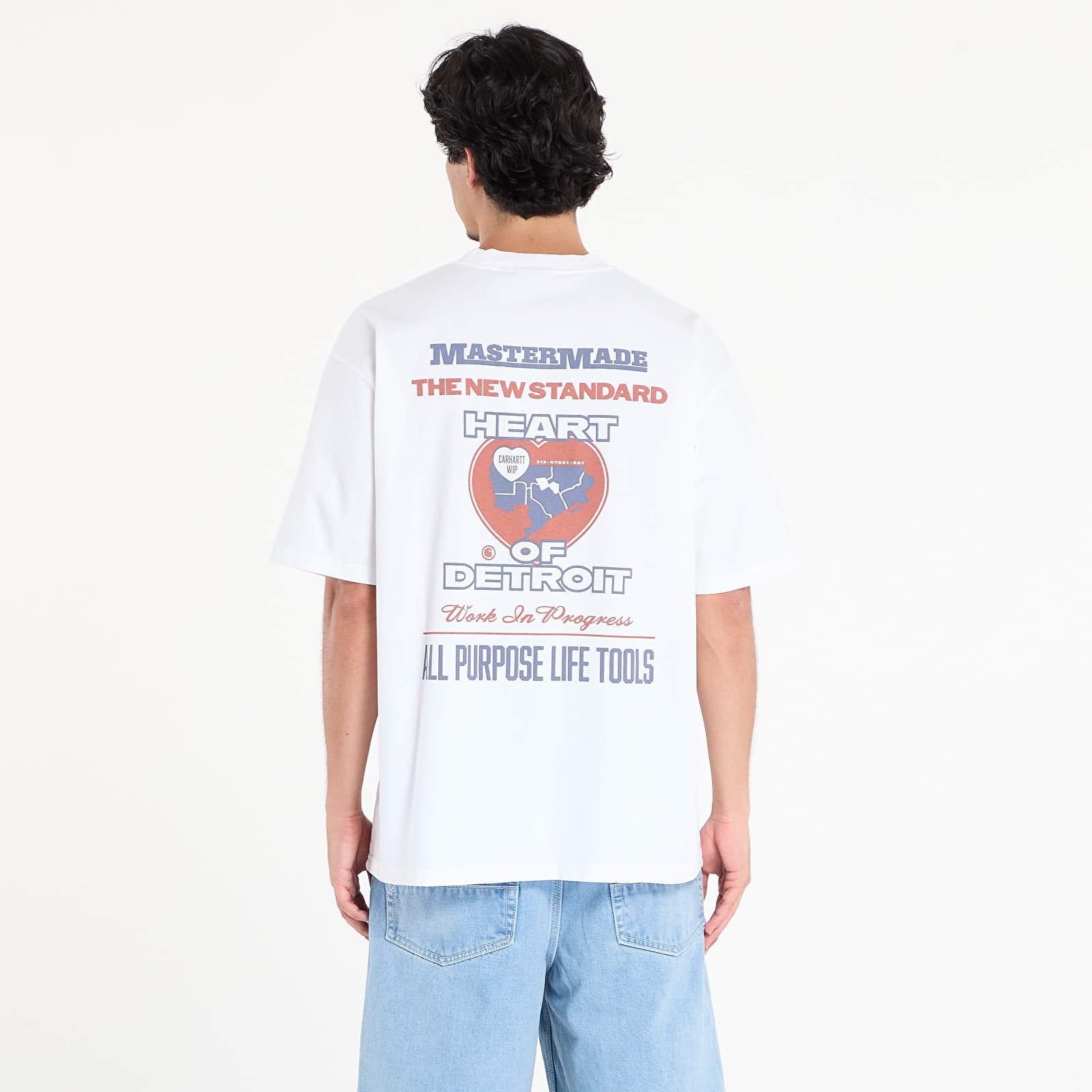 Men's T-shirts Carhartt WIP S/S Arcan T-Shirt UNISEX White Heavy Stone Wash