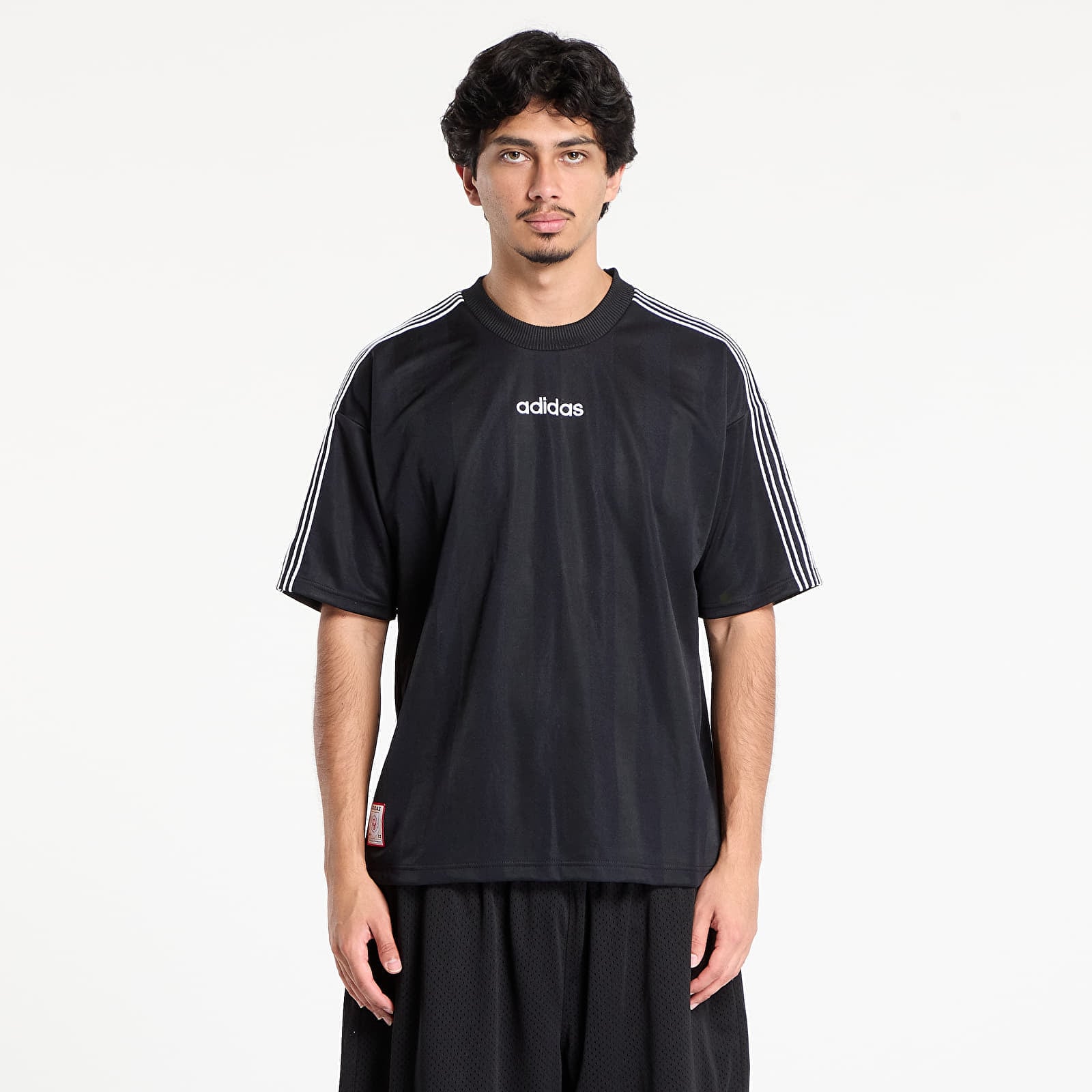 Tricou adidas 90s Stripe Jersey Black M