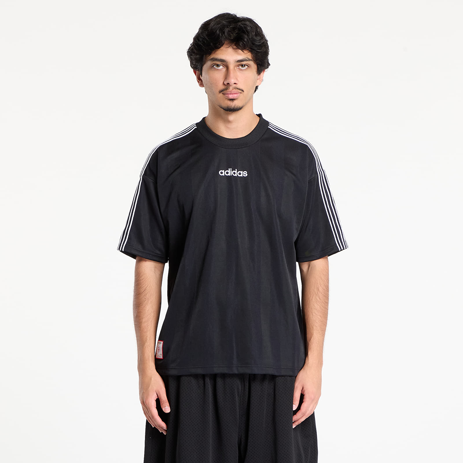 Majice i košulje adidas 90s Stripe Jersey Black
