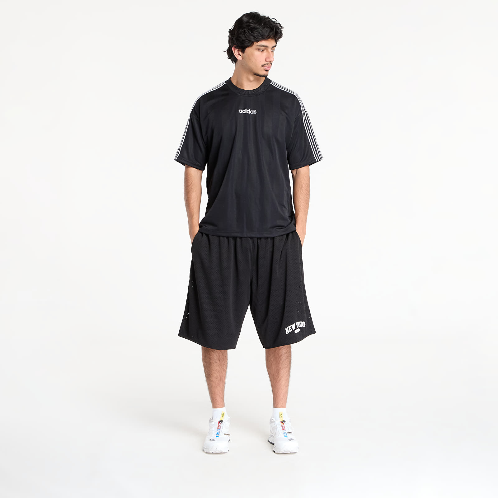 Majice i košulje adidas 90s Stripe Jersey Black