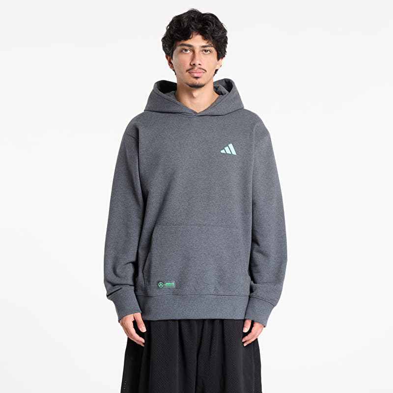 Mikina adidas Mercedes - AMG Petronas Formula One Team Premium Sweat Hood Dark Grey Heather