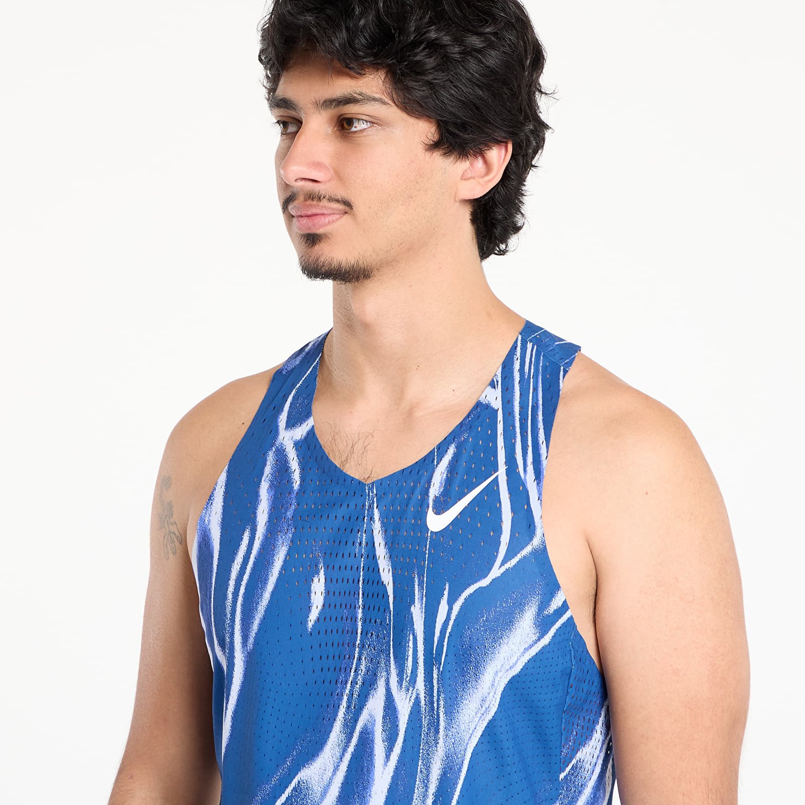 Canotta Nike AeroSwift Coastal Blue/ White