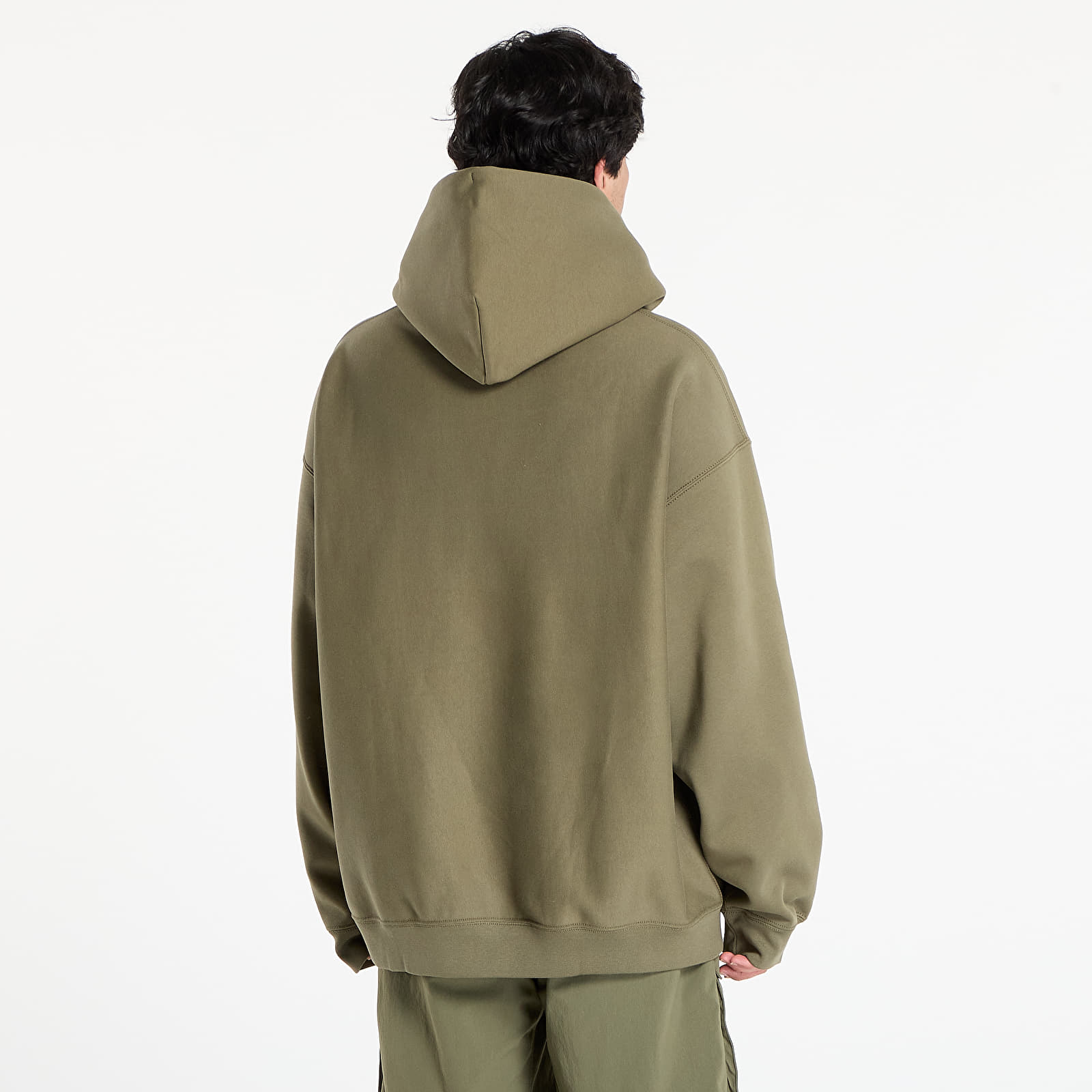 Men's hoodies Nike Solo Swoosh Men's Pullover Hoodie Medium Olive/ Medium Olive/ White