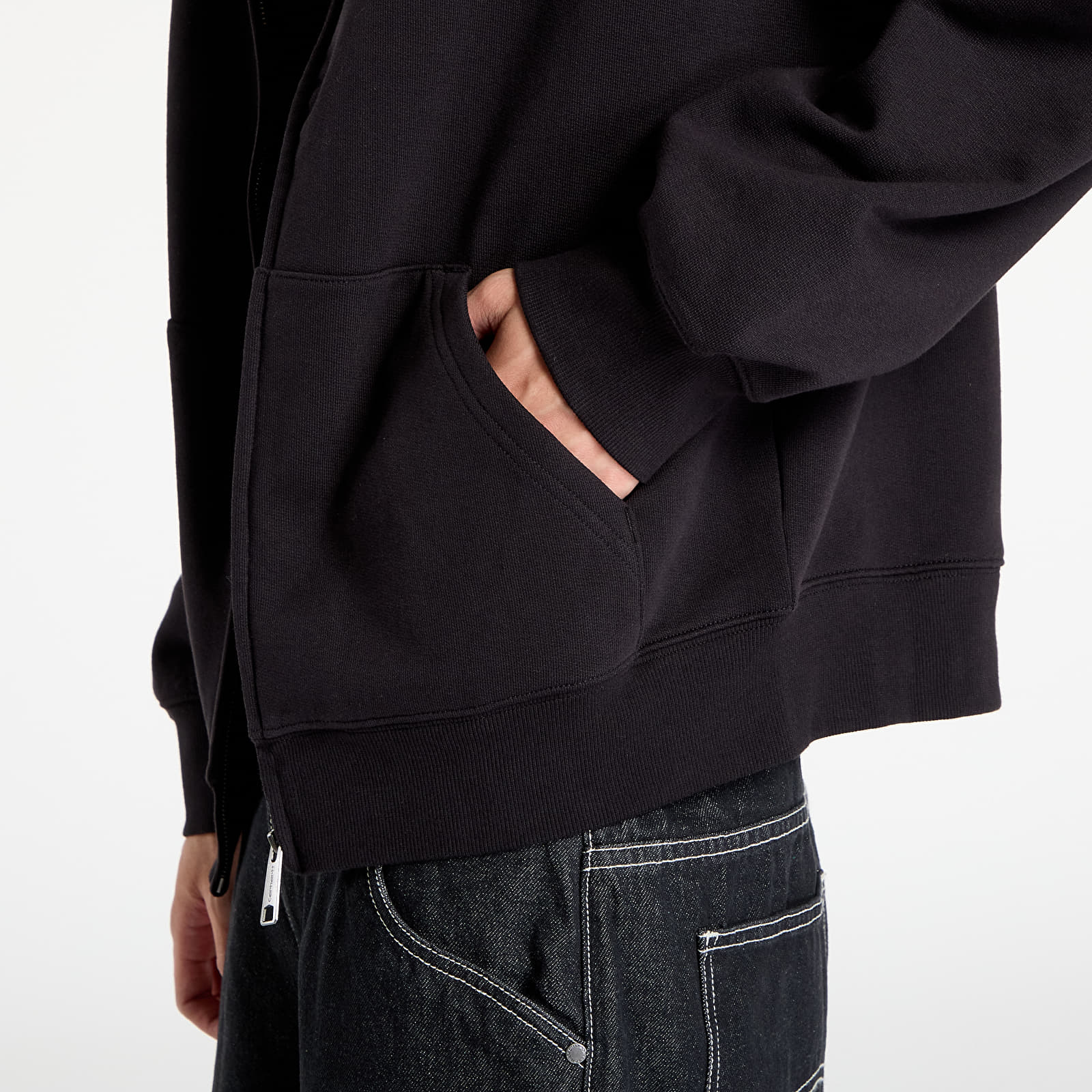 Men's hoodies Carhartt WIP Hooded Heart II Hartt Sweat Jacket UNISEX Black