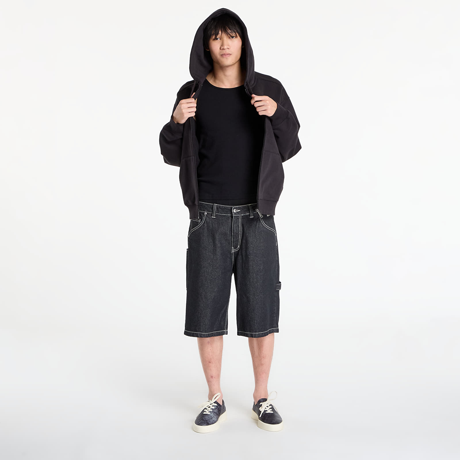 Men's hoodies Carhartt WIP Hooded Heart II Hartt Sweat Jacket UNISEX Black