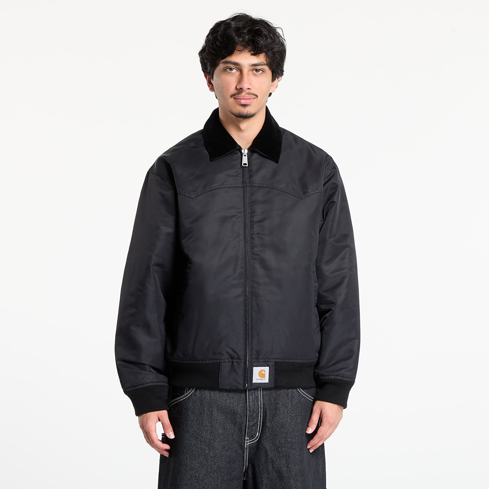 Jacheta Carhartt WIP Santa Fe Alumni Jacket UNISEX Black/ Scarlet M