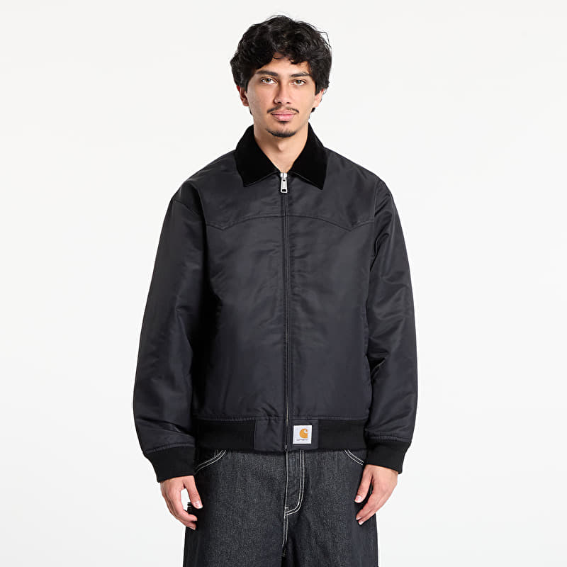 Bunda Carhartt WIP Santa Fe Alumni Jacket UNISEX Black/ Scarlet