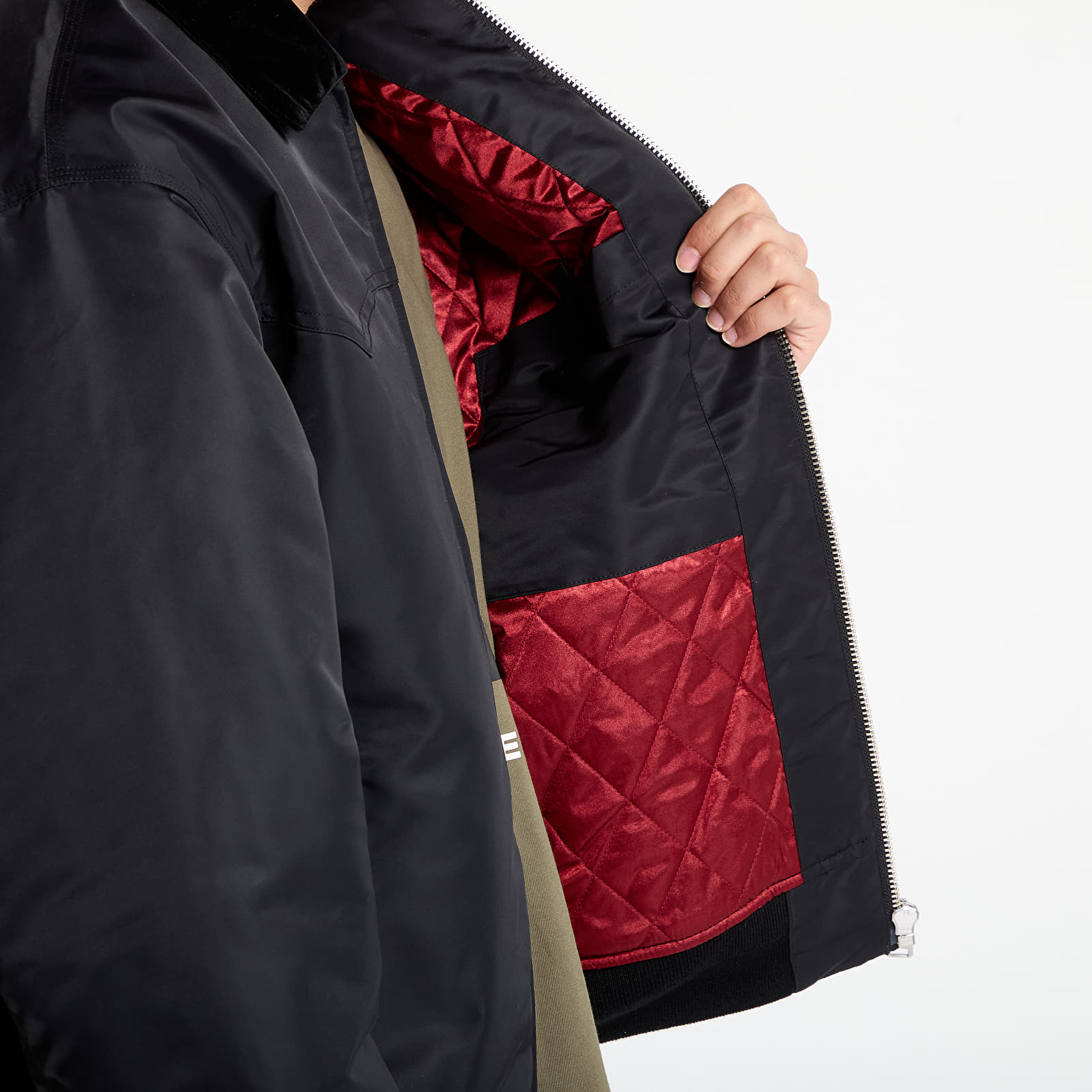 Jackets Carhartt WIP Santa Fe Alumni Jacket UNISEX Black/ Scarlet