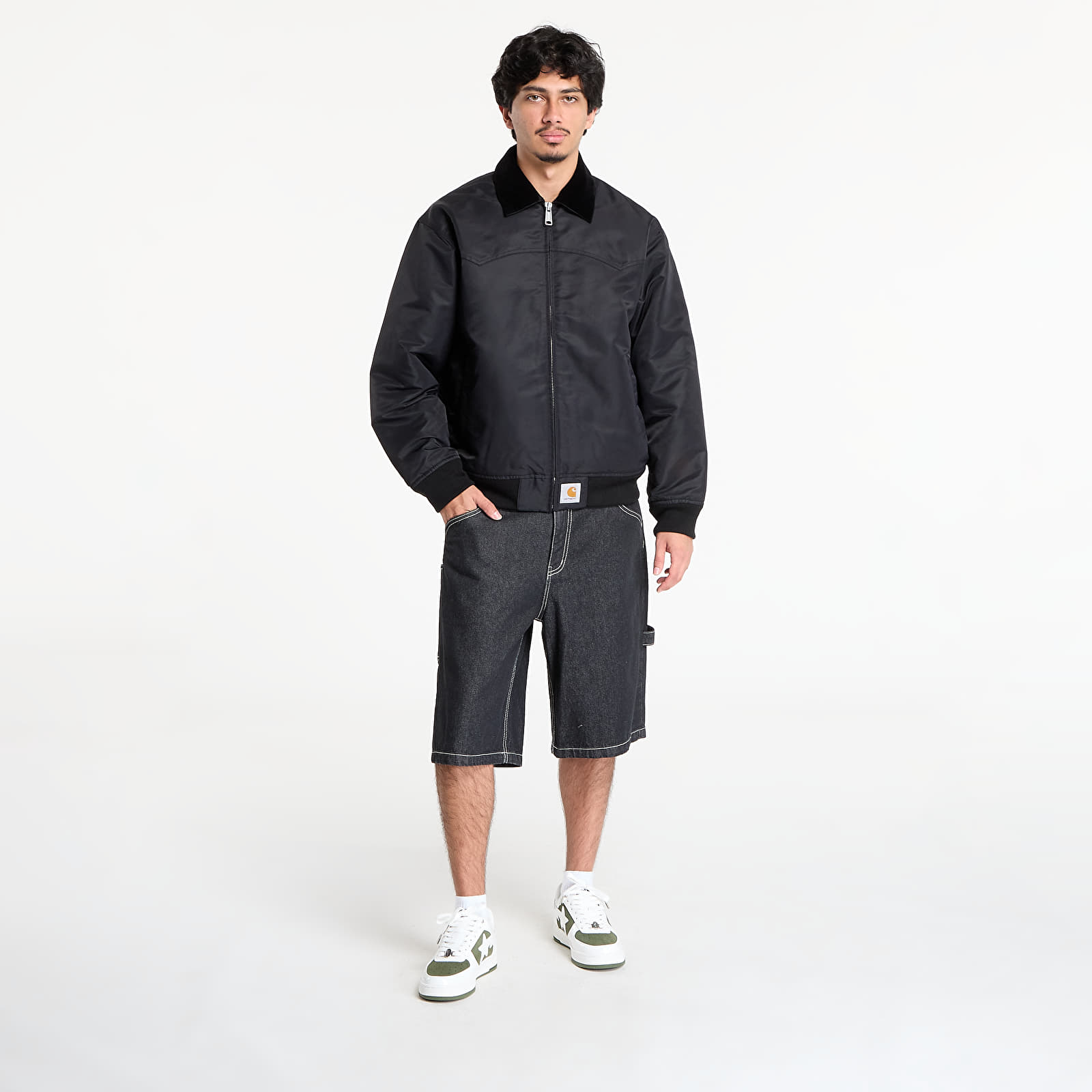 Jackets Carhartt WIP Santa Fe Alumni Jacket UNISEX Black/ Scarlet