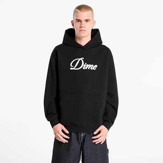 DIME Cursive Hoodie UNISEX Black