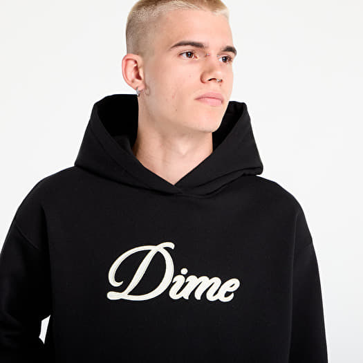 Men's hoodies DIME Cursive Hoodie UNISEX Black (DIMESU2543BLK