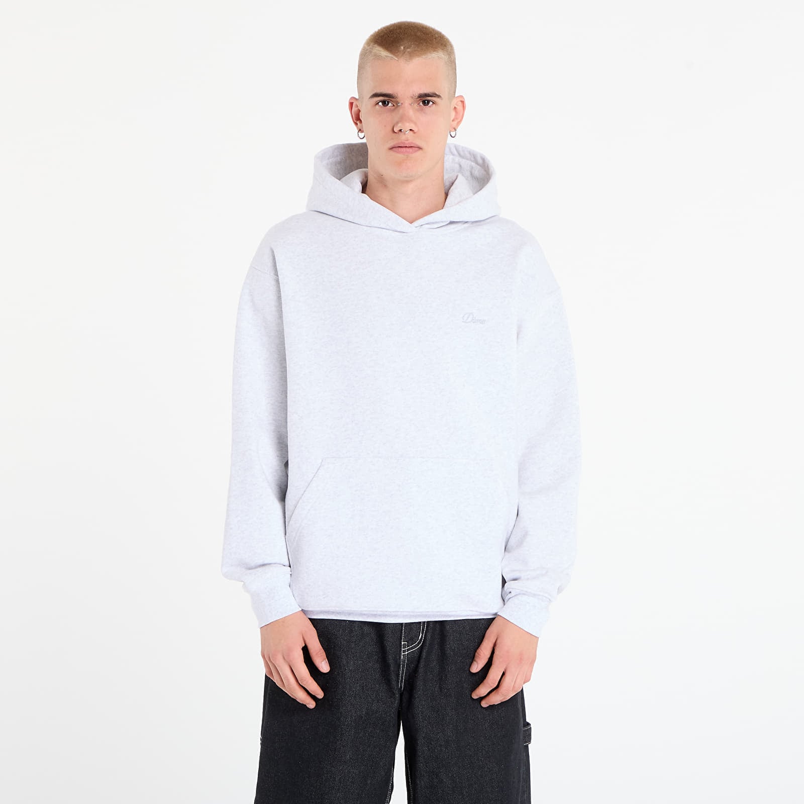 Sweatshirt DIME Cursive Small Logo Hoodie UNISEX Ash XL