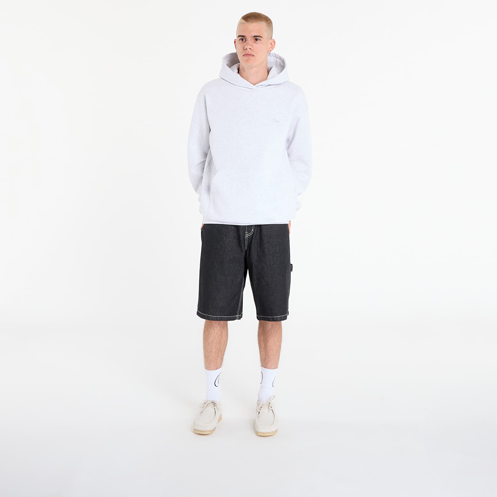 Men's hoodies DIME Cursive Small Logo Hoodie UNISEX Ash