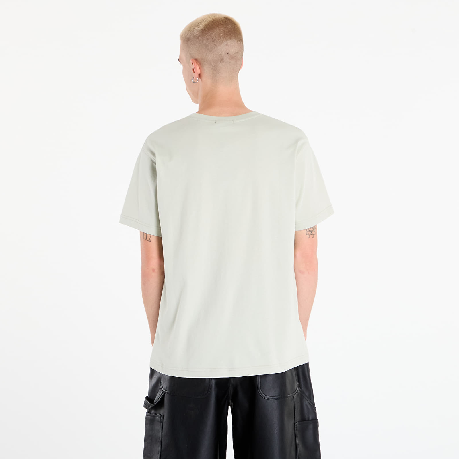 Men's T-shirts DIME Cursive Small Logo T-Shirt UNISEX Charcoal Moss