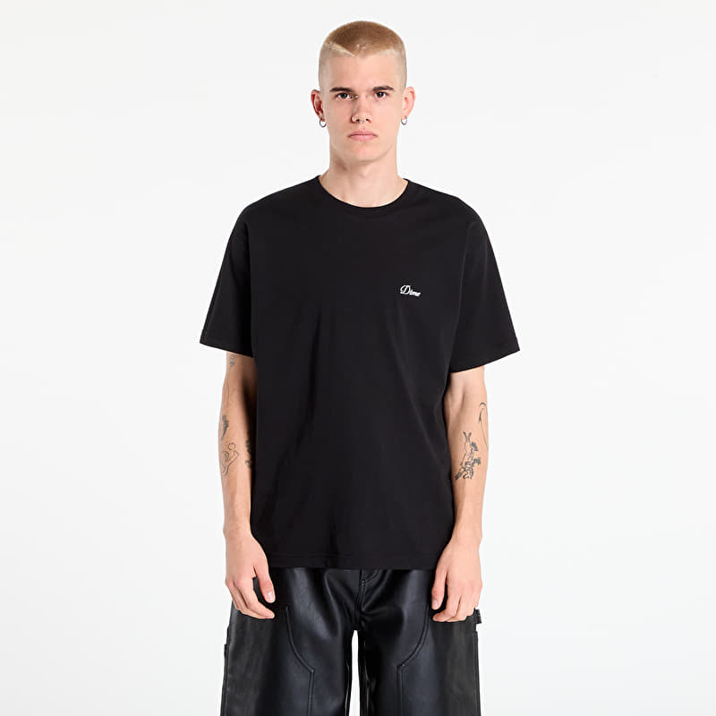 DIME Cursive Small Logo T-Shirt UNISEX Black