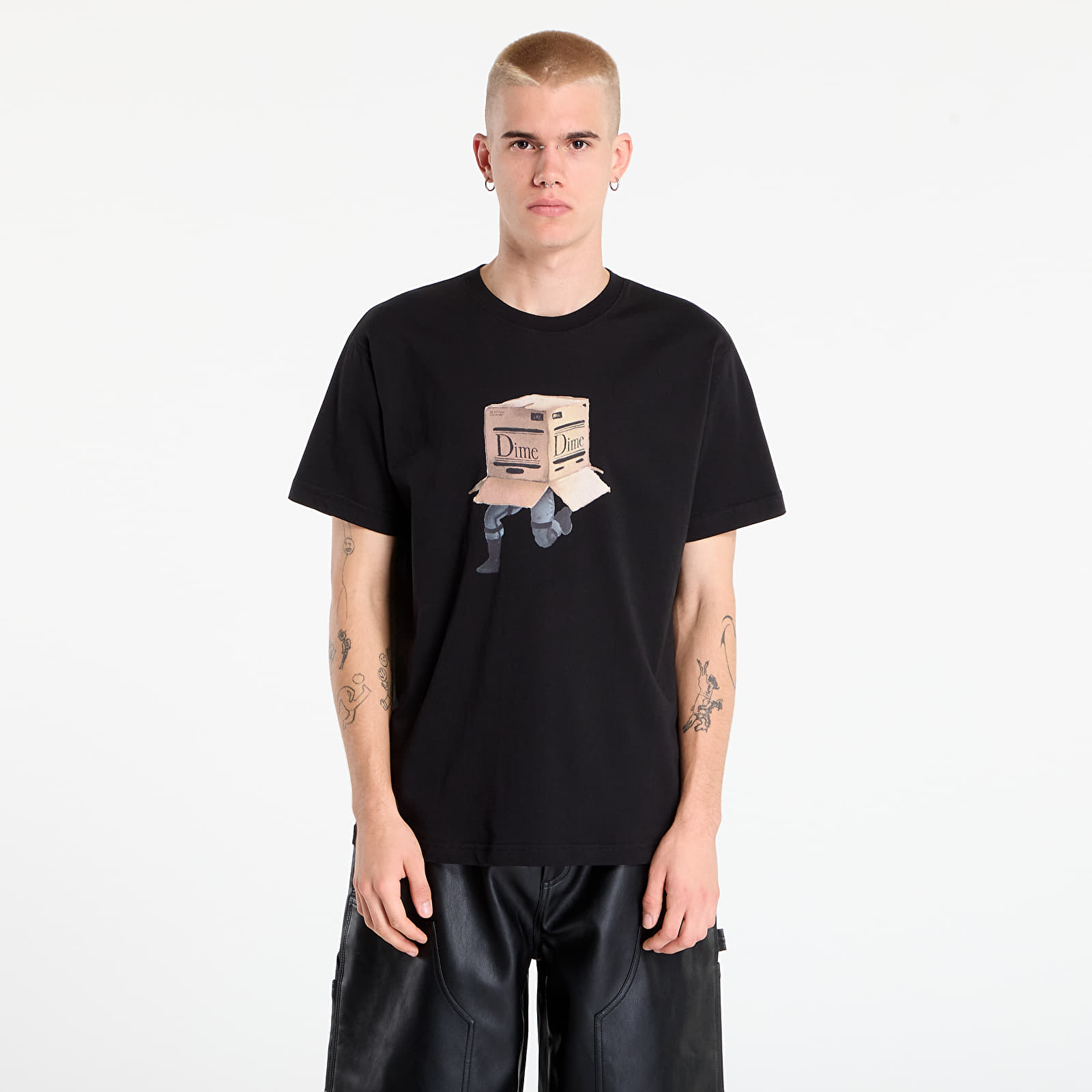 Мъжки тениски DIME Solid T-Shirt UNISEX Black