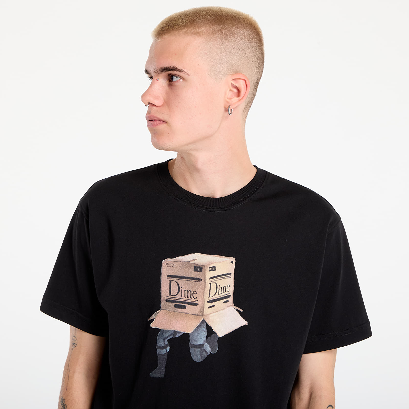 Мъжки тениски DIME Solid T-Shirt UNISEX Black
