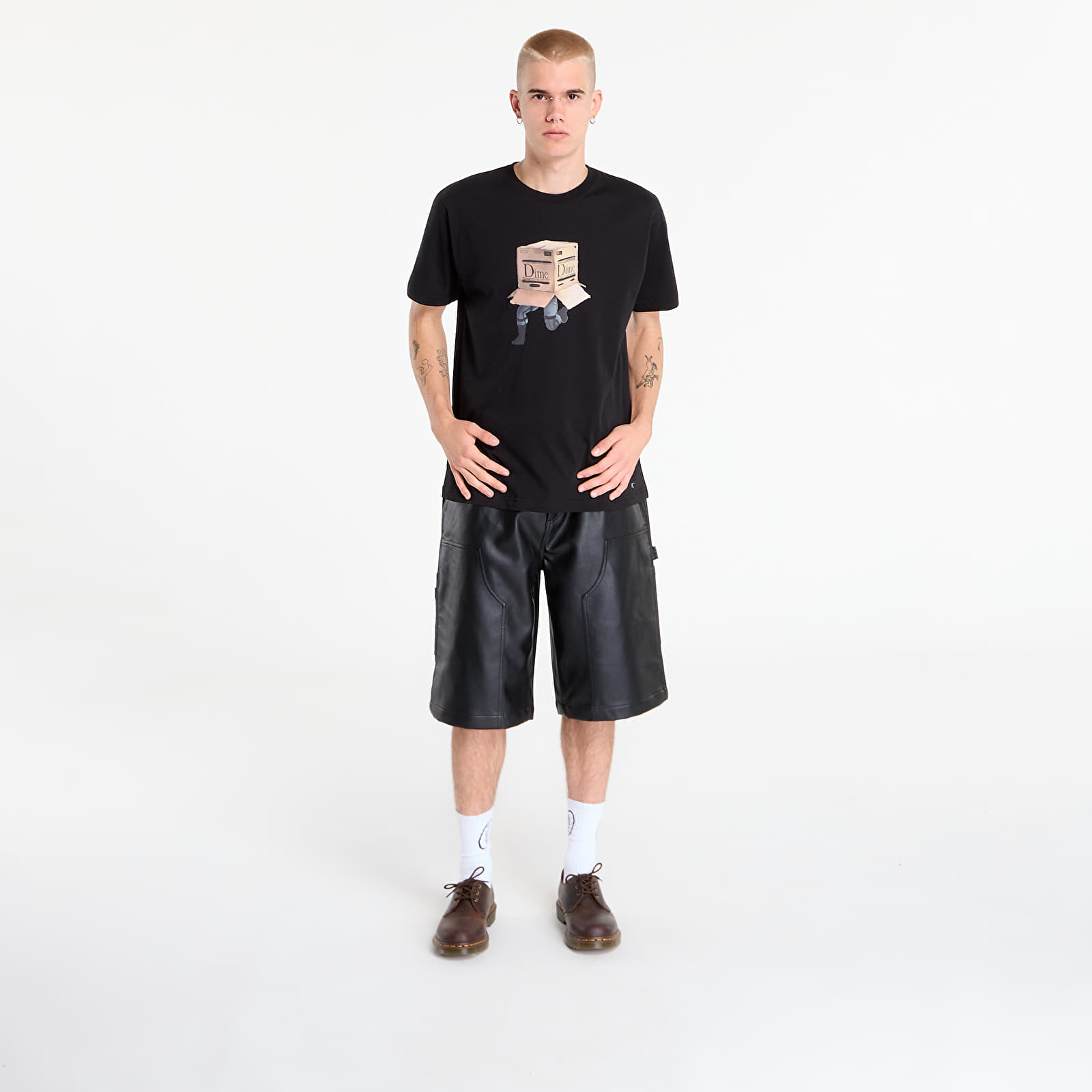 Мъжки тениски DIME Solid T-Shirt UNISEX Black