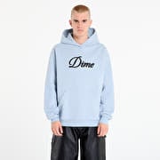 DIME Cursive Hoodie UNISEX Blue Fog