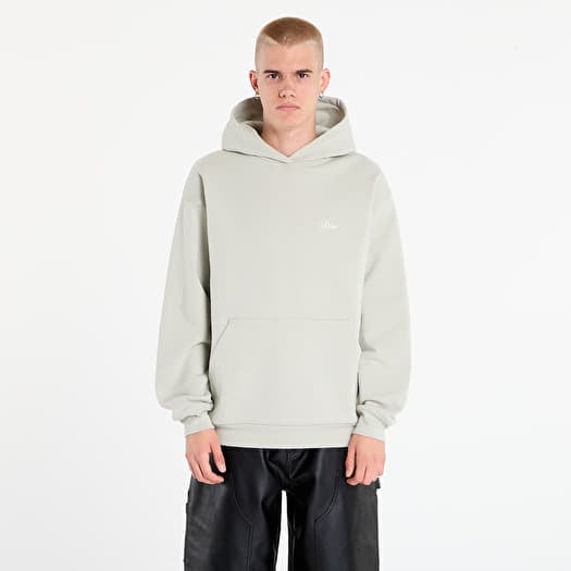 DIME Cursive Small Logo Hoodie UNISEX Charcoal Moss