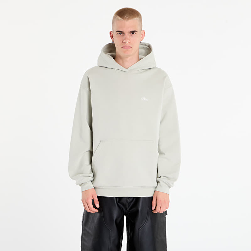 Felpa DIME Cursive Small Logo Hoodie UNISEX Charcoal Moss