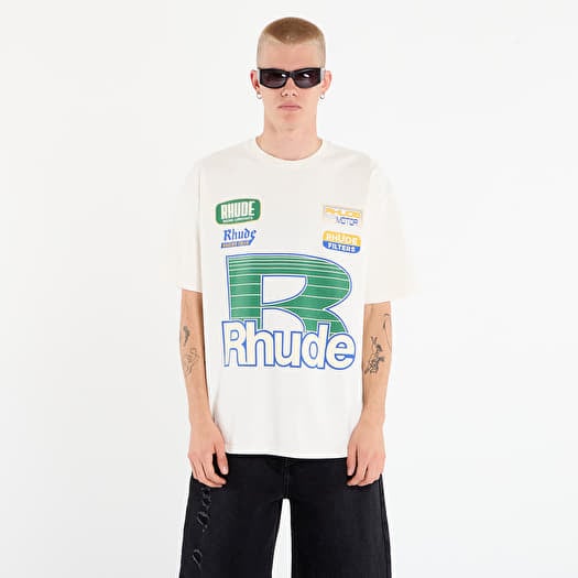 Rhude Roadway Racing Tee Vintage White