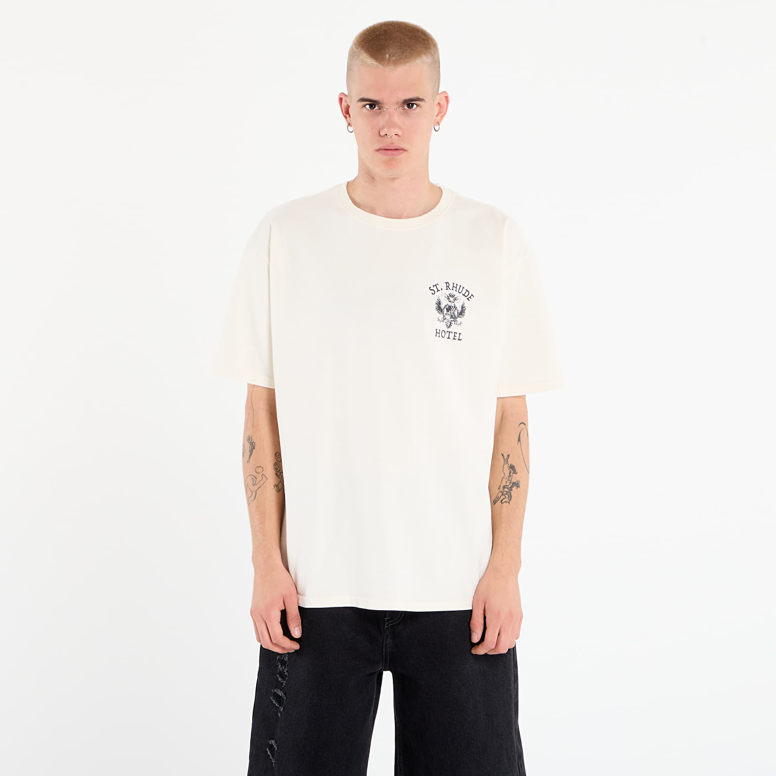 Camisetas de hombre Rhude St. Rhude Seal Tee Vintage White