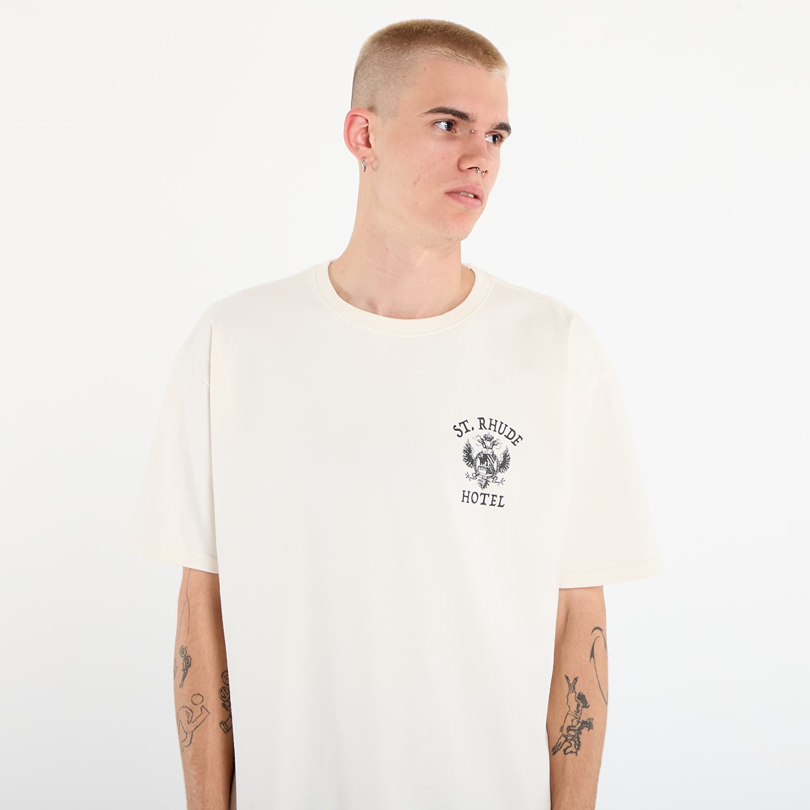 Camisetas de hombre Rhude St. Rhude Seal Tee Vintage White