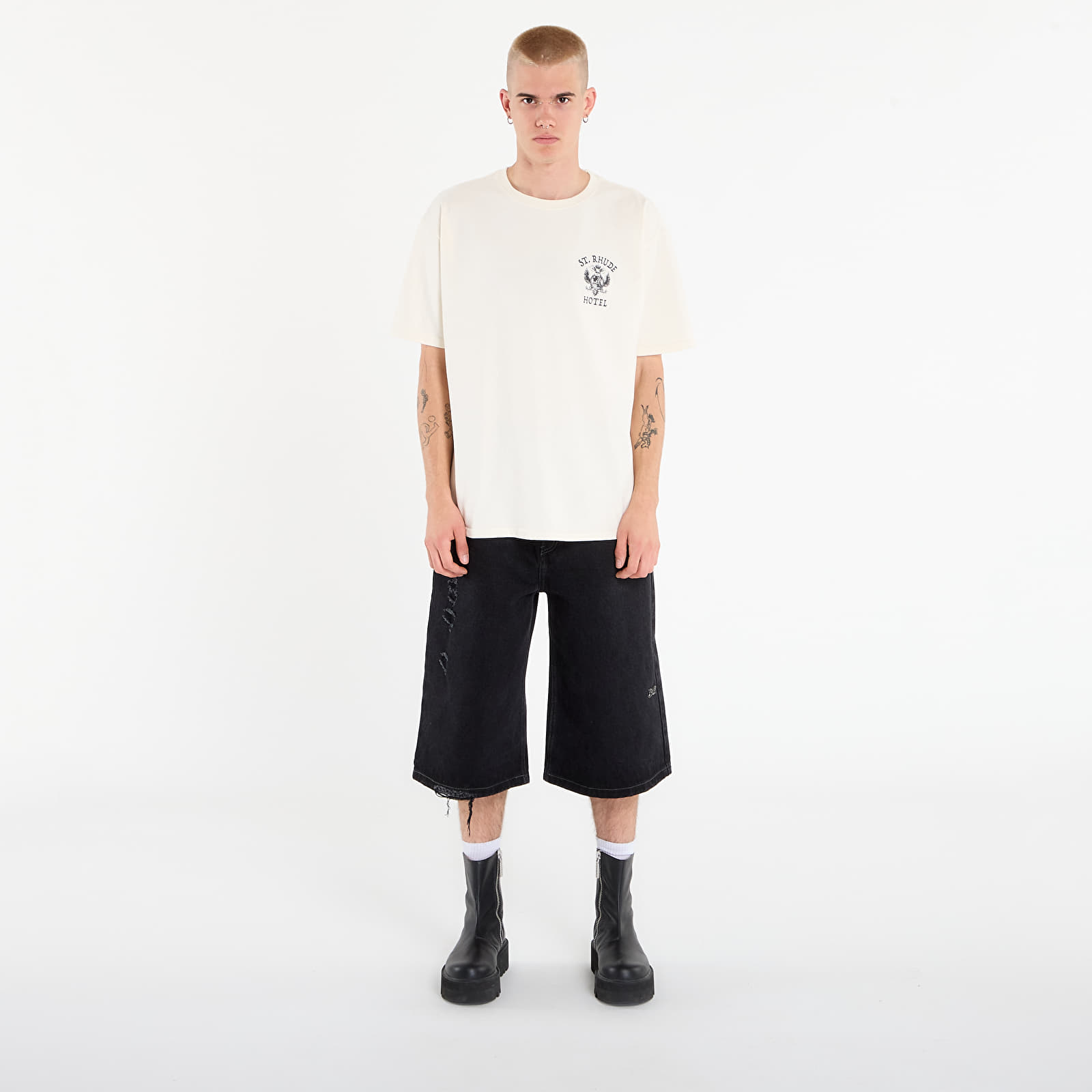Camisetas de hombre Rhude St. Rhude Seal Tee Vintage White
