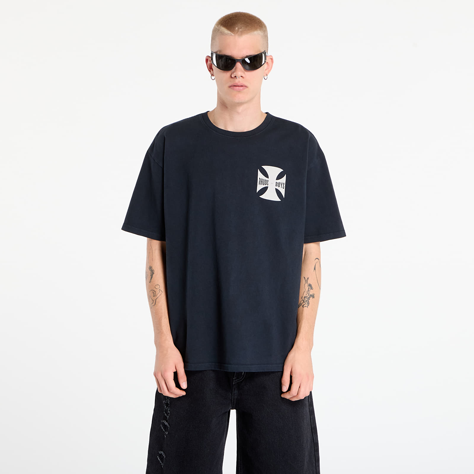 Camisetas de hombre Rhude Boys Tee Vintage Black
