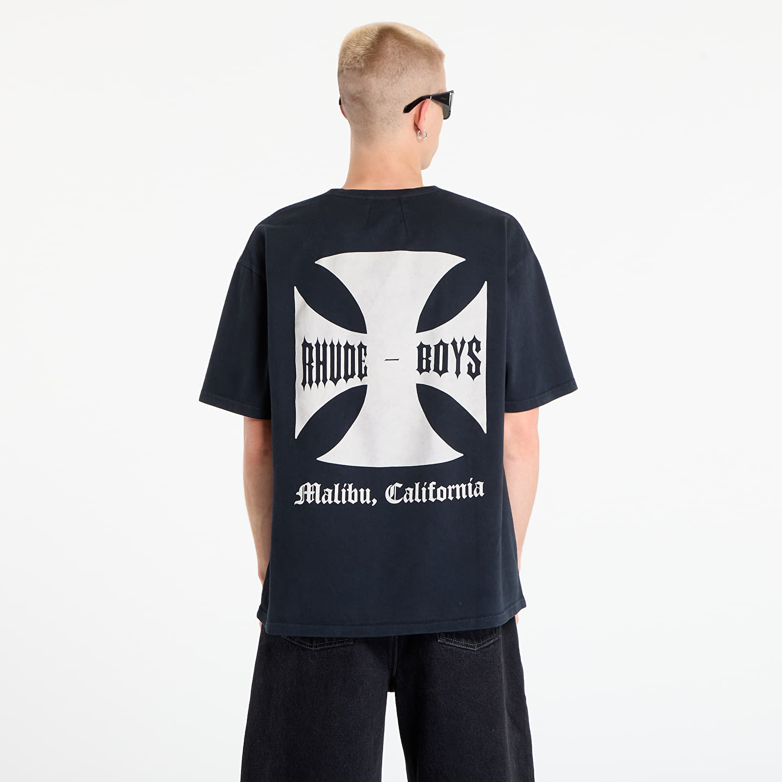 Camisetas de hombre Rhude Boys Tee Vintage Black