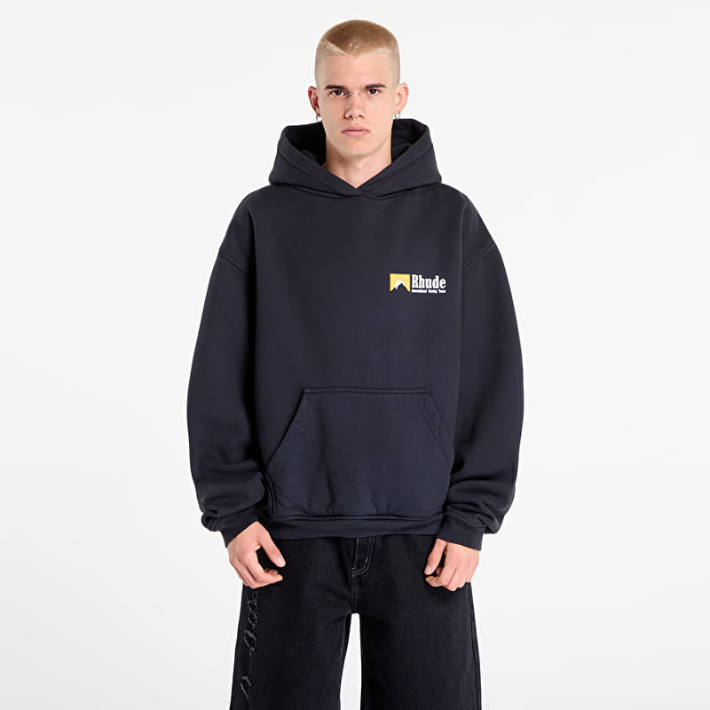Sweatshirt Rhude International Racing Logo Hoodie Vintage Black