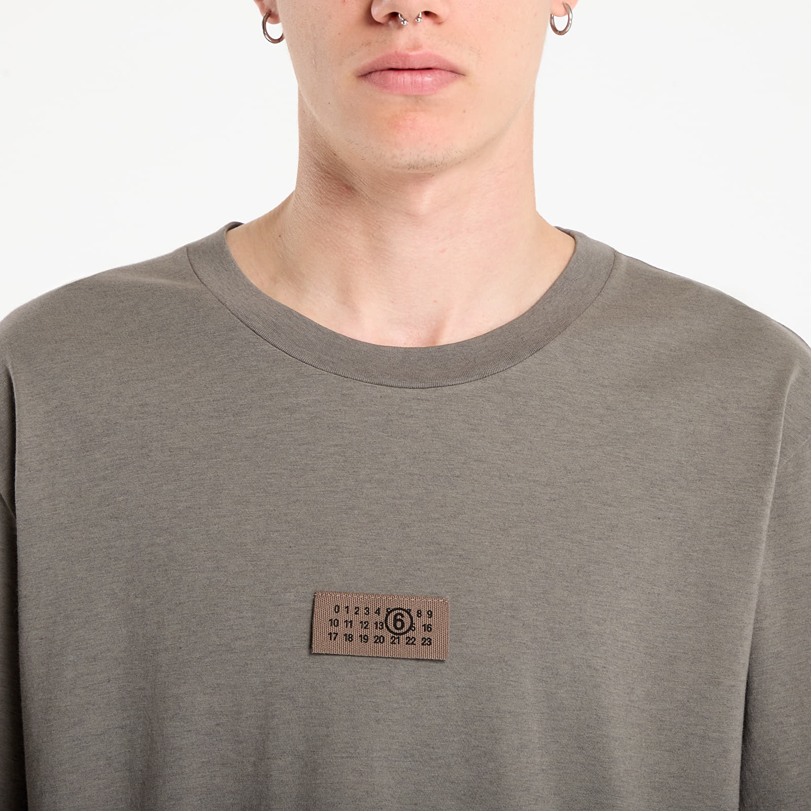 Мъжки тениски MM6 Numeric T-Shirt Taupe