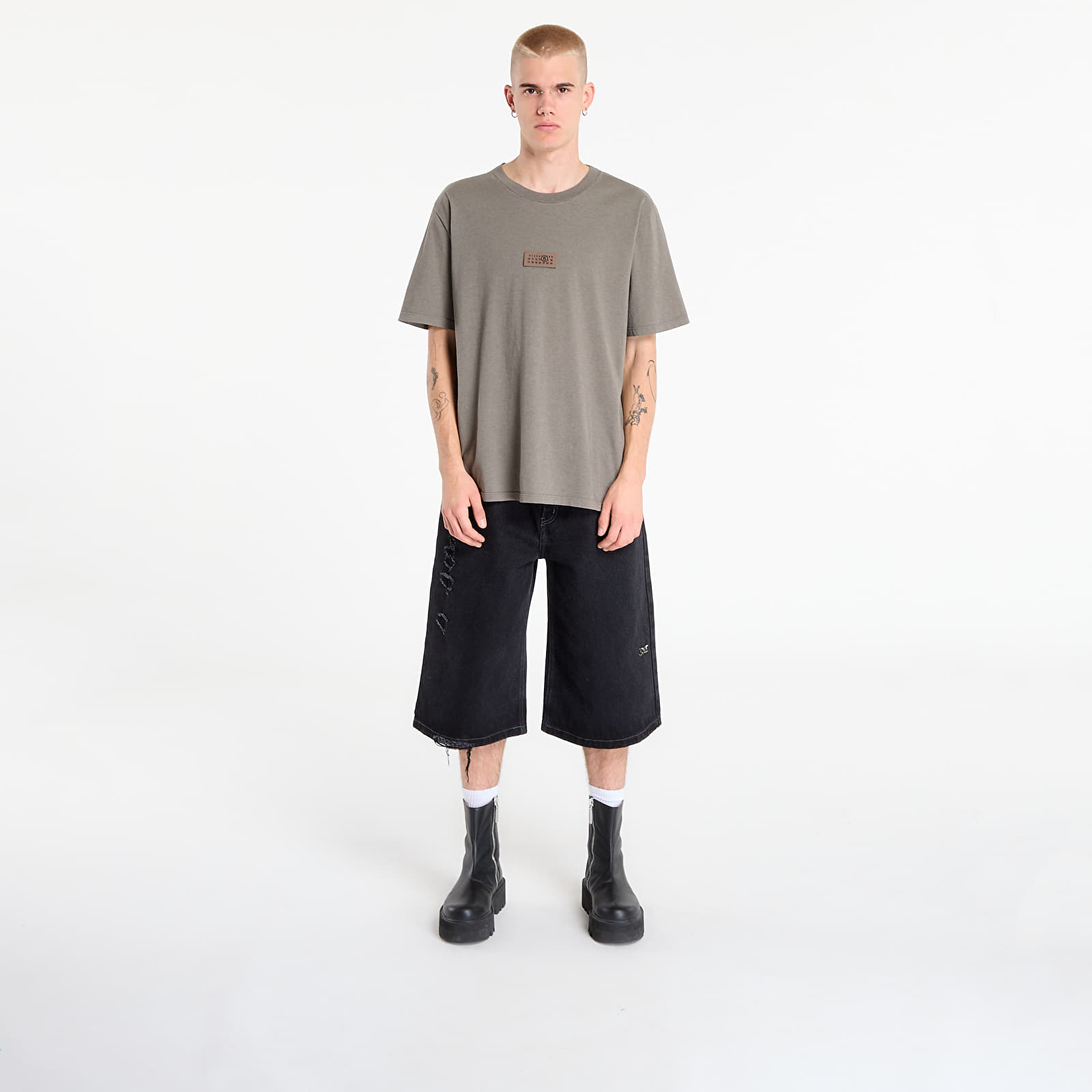 Мъжки тениски MM6 Numeric T-Shirt Taupe