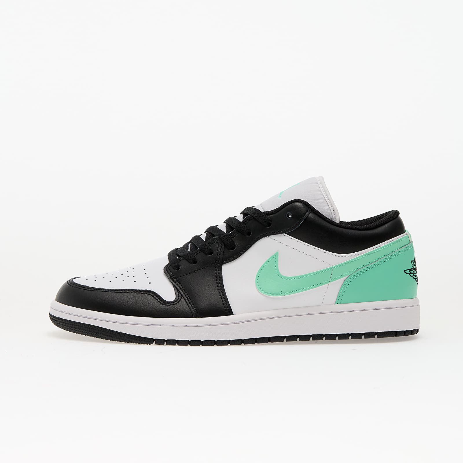 Vyriška avalynė Air Jordan 1 Low White/ Black-Green Glow