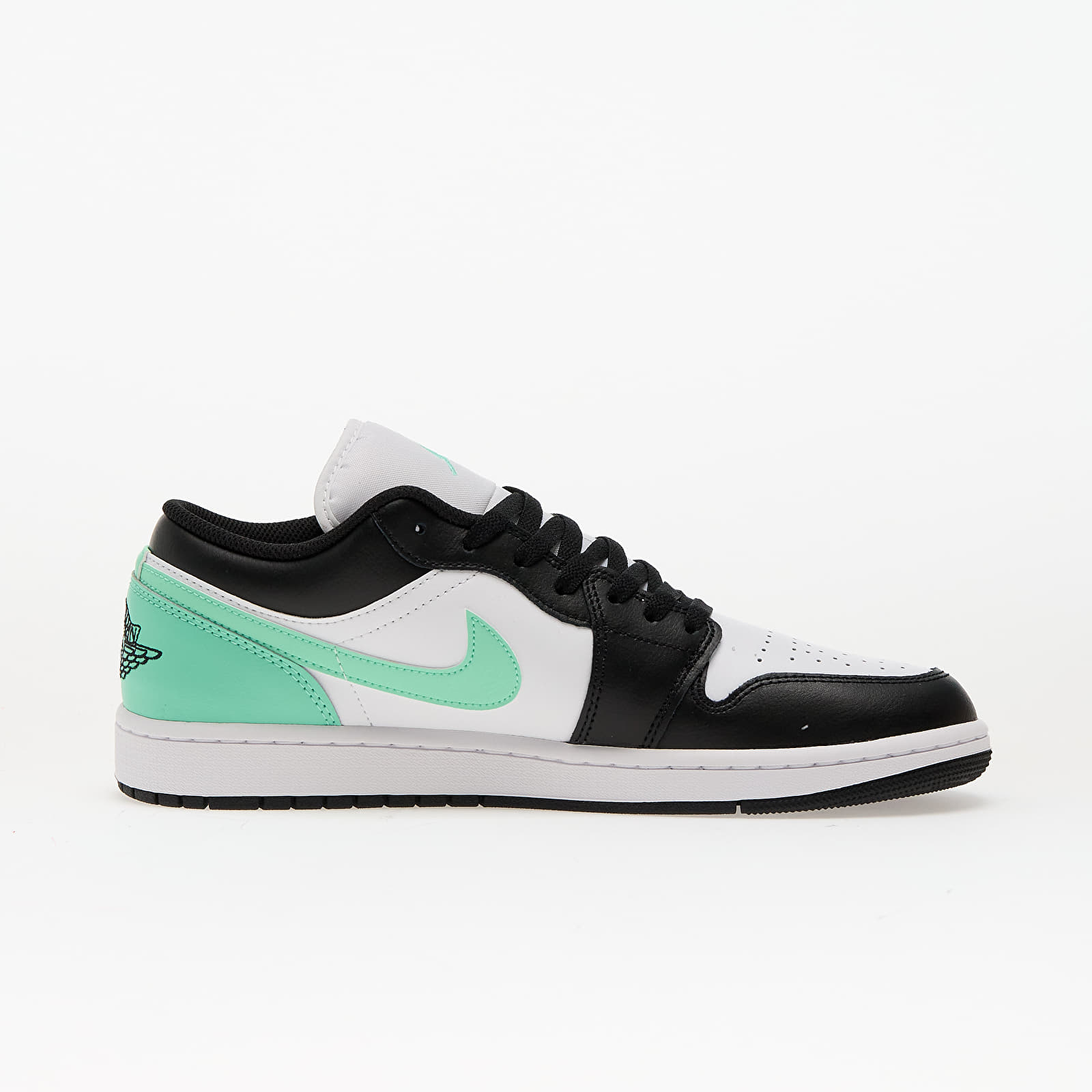 Vyriška avalynė Air Jordan 1 Low White/ Black-Green Glow