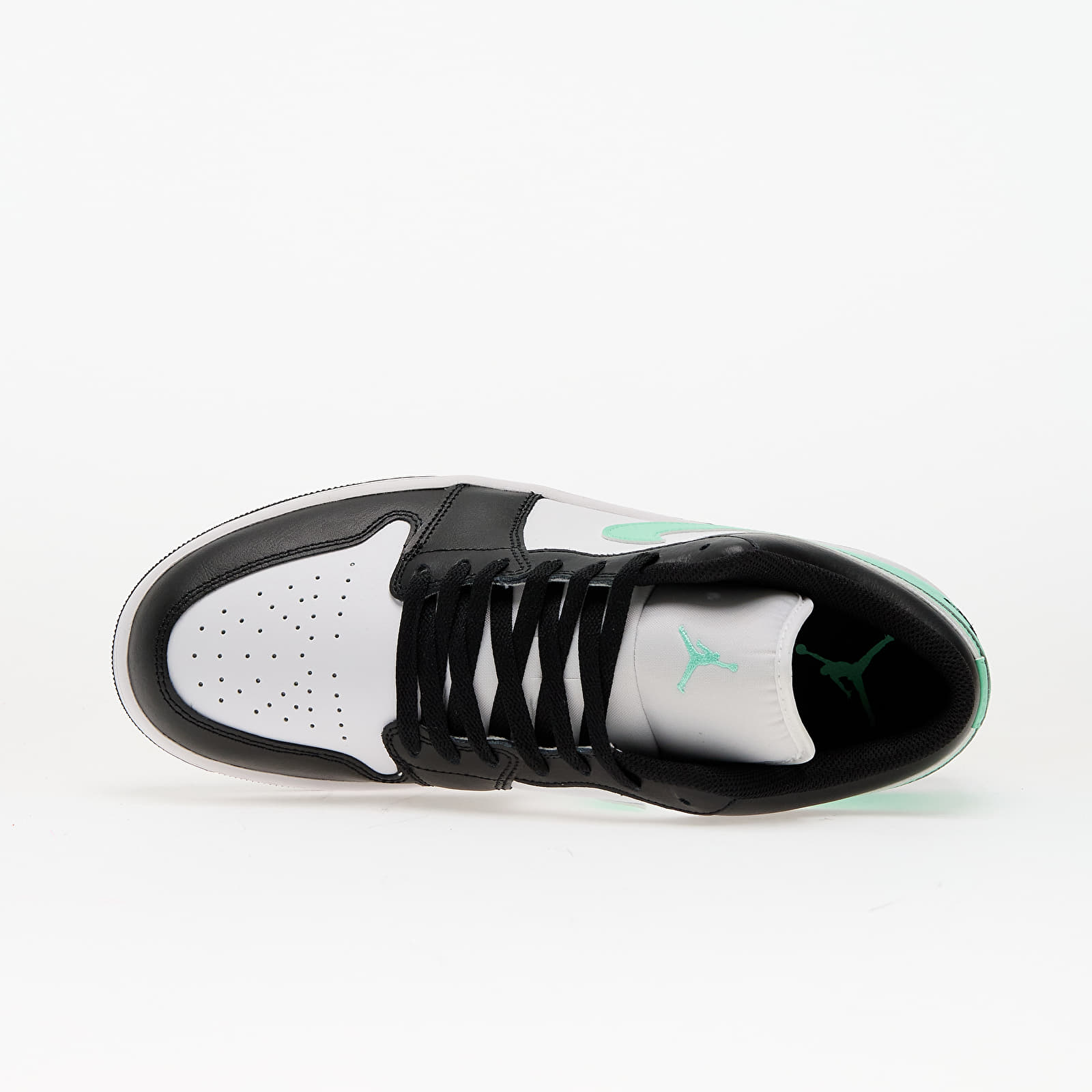 Vyriška avalynė Air Jordan 1 Low White/ Black-Green Glow