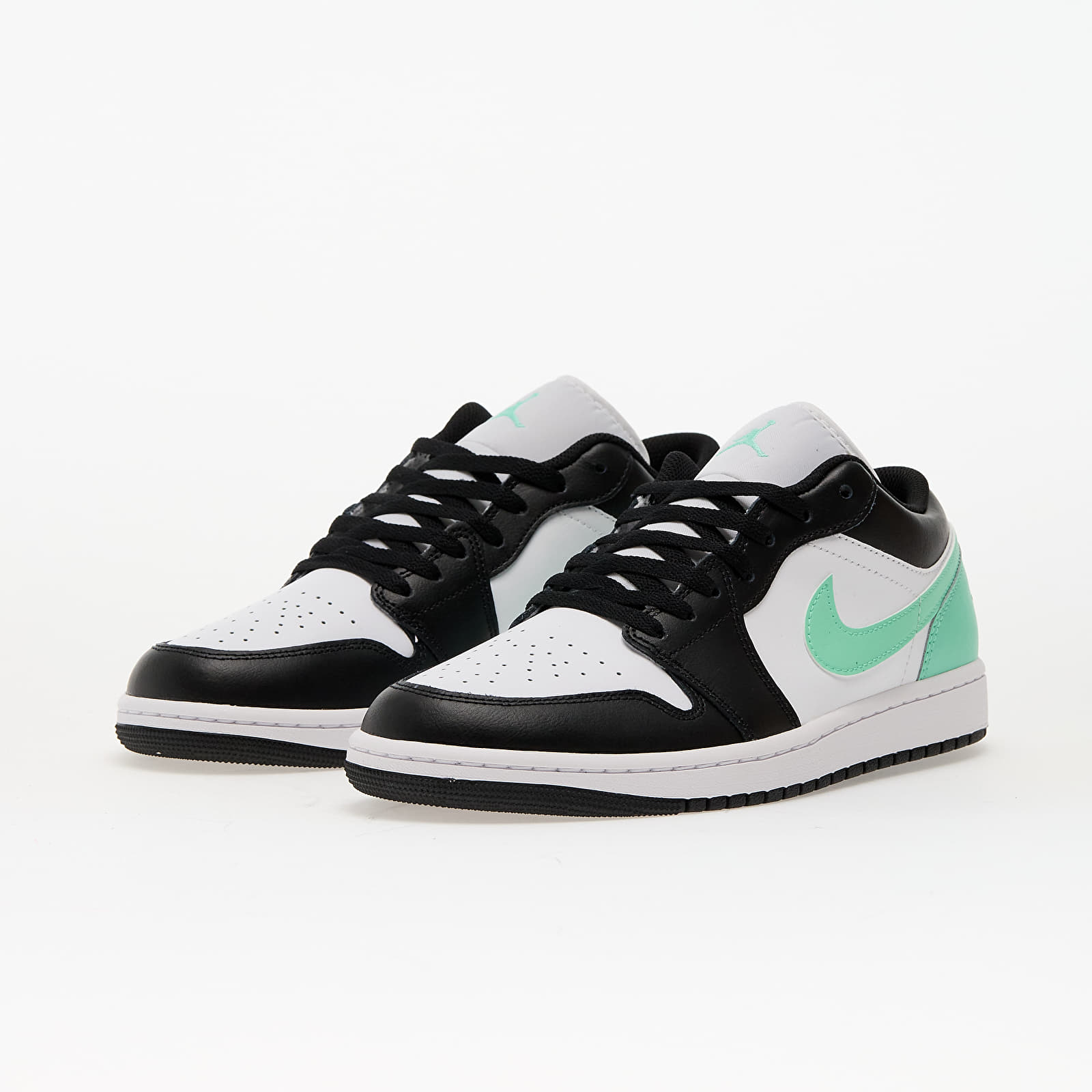 Vyriška avalynė Air Jordan 1 Low White/ Black-Green Glow
