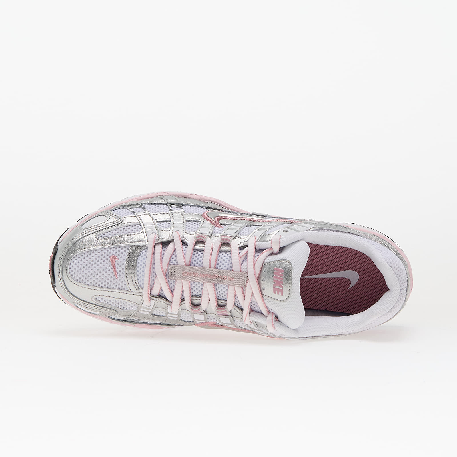 Buty damskie Nike W P-6000 White/ Mtlc Silver-Elemental Pink-Black