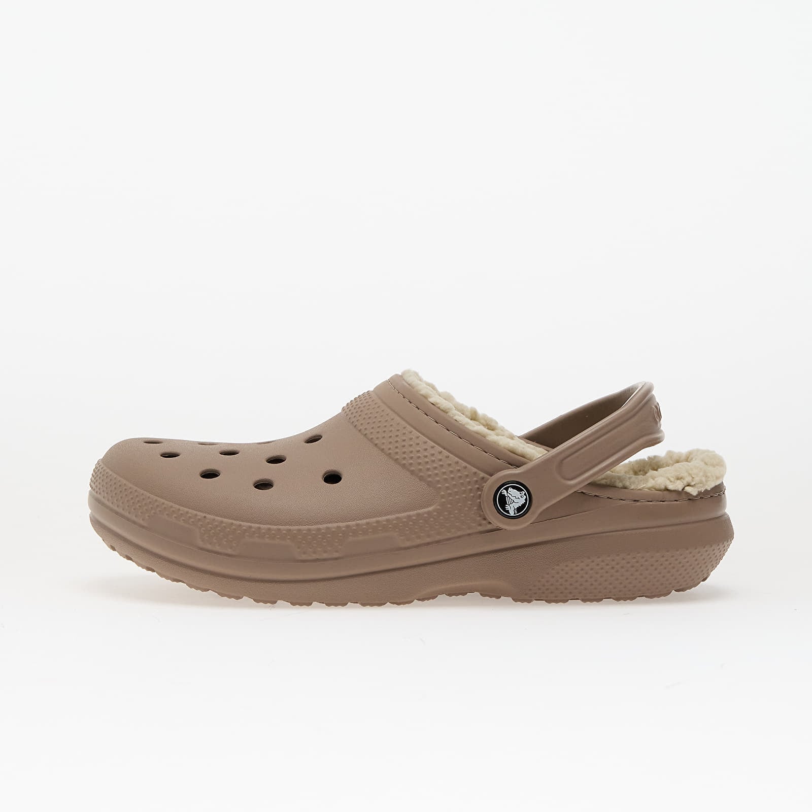 Levně Tenisky Crocs Classic Lined Clog Mushroom/ Bone