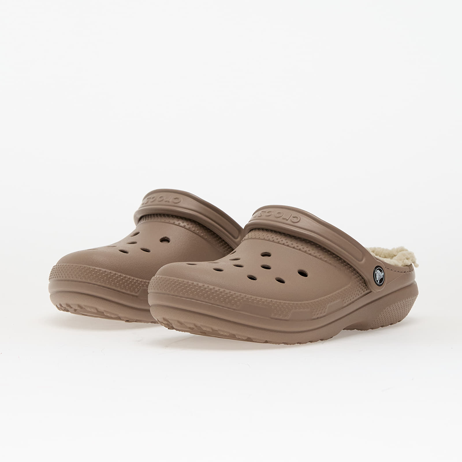 Herren Sneaker und Schuhe Crocs Classic Lined Clog Mushroom/ Bone