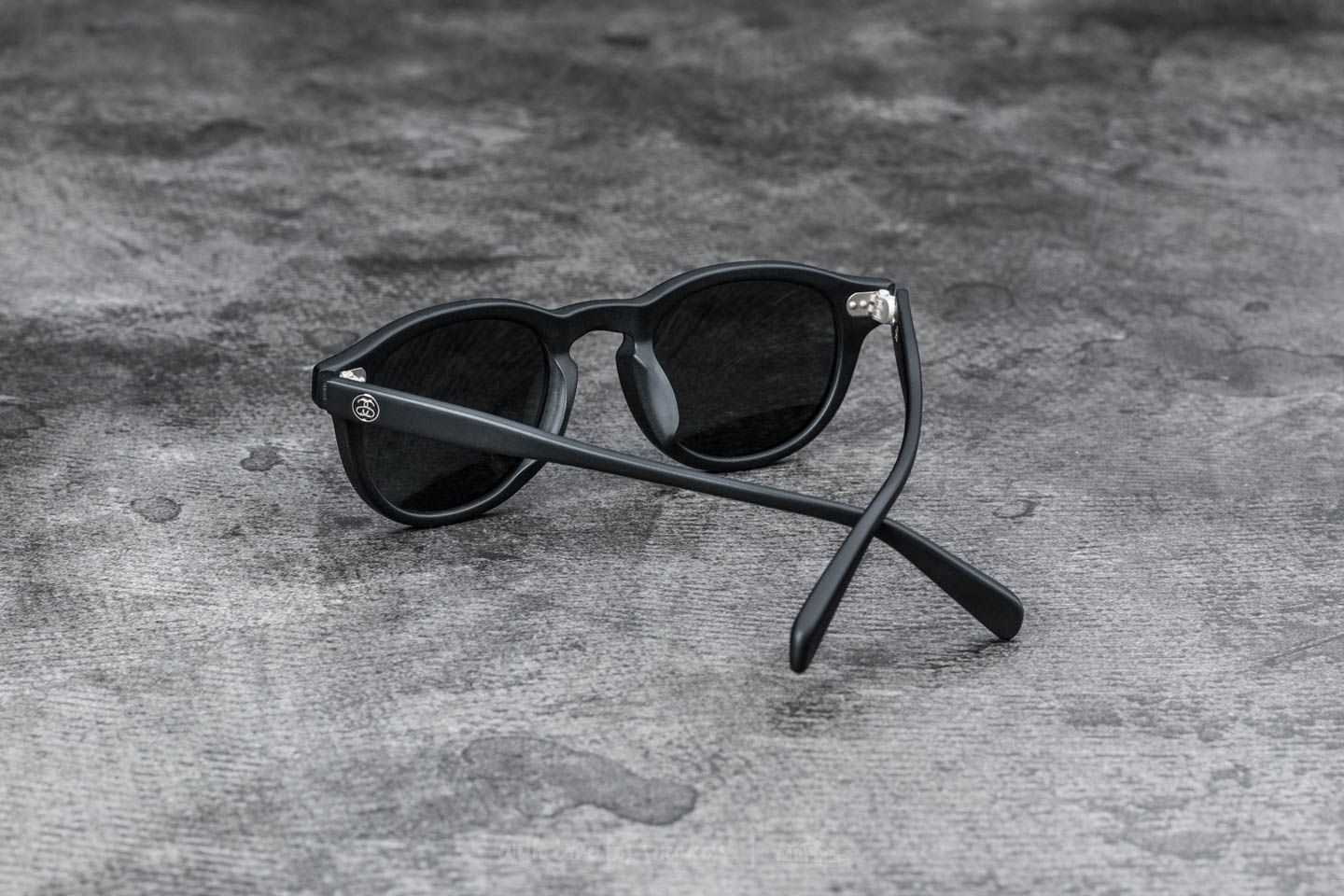 Sunglasses St ssy Romeo Sunglasses Matte Black Blue Mirror Footshop