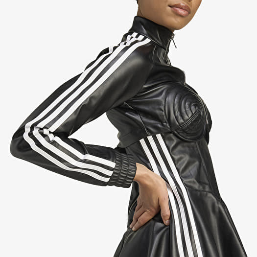 Jackets adidas x Jeremy Scott Faux Leather Track Top Black | Footshop