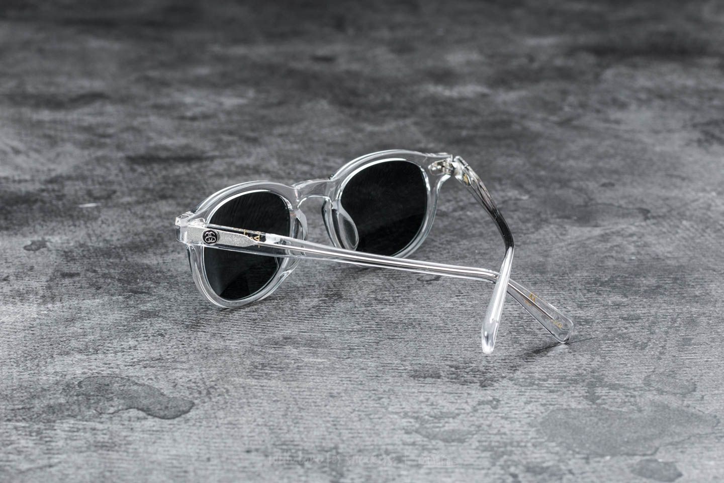 Okulary przeciwsłoneczne Stüssy Romeo Sunglasses Translucent Clear/ Blue Mirror