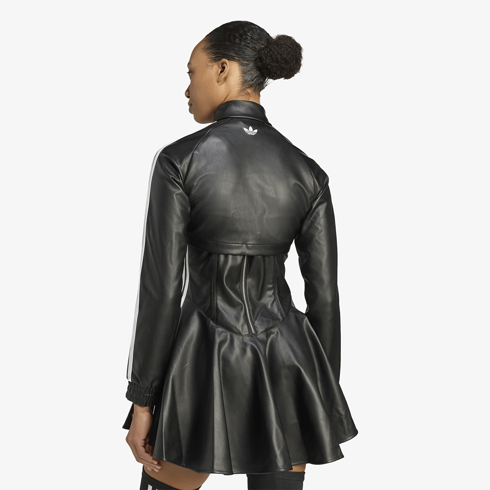 Jacken adidas x Jeremy Scott Faux Leather Track Top Black